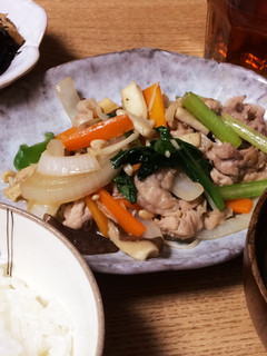 ダシダで野菜たっぷり肉野菜炒め-レシピのメイン写真