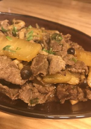 御飯にあう★牛肉と大根の炒め煮-レシピのメイン写真