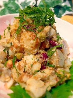 里芋とお豆の梅マヨサラダ♪-レシピのメイン写真