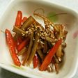 *鶏肉の旨味がギュッ♪きんぴらごぼう*