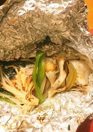 鮭とキノコのホイル焼き-レシピのメイン写真