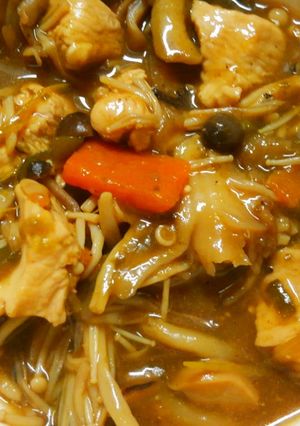 フライパンで♪鶏むね肉ときのこのカレー煮-レシピのメイン写真