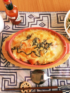 ホワイトシチューのリメイク昆布茶と塩昆布-レシピのメイン写真