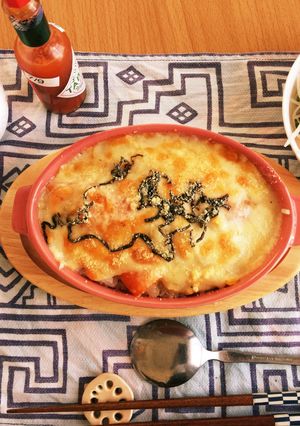 ホワイトシチューのリメイク昆布茶と塩昆布-レシピのメイン写真