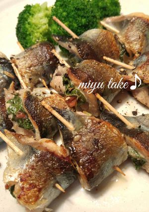 秋刀魚の梅シソ挟み焼き♪お弁当にも〜♡-レシピのメイン写真