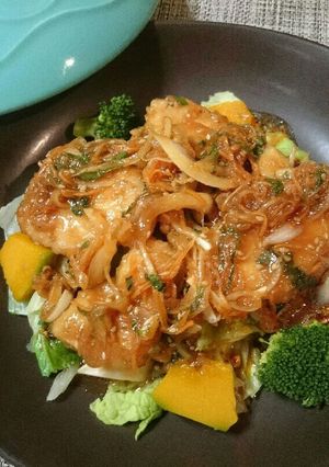 鶏むね肉の南蛮漬けde温野菜サラダ-レシピのメイン写真