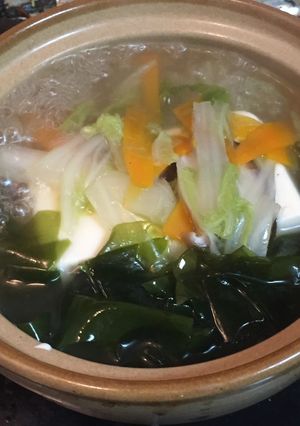 ダシダで作る野菜たっぷり煮やっこ-レシピのメイン写真