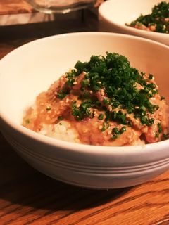 切り落としマグロの漬け丼 胡麻山葵-レシピのメイン写真