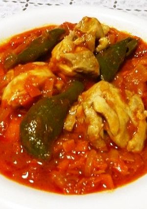 鶏肉のトマト煮込み-レシピのメイン写真