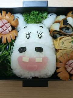 旦那⭐キャラ弁 走れ‼みどりのマキバオー-レシピのメイン写真