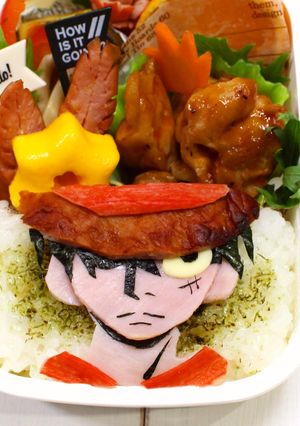 ワンピース ルフィ キャラ弁-レシピのメイン写真