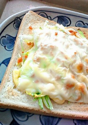 鮭フレークトースト-レシピのメイン写真