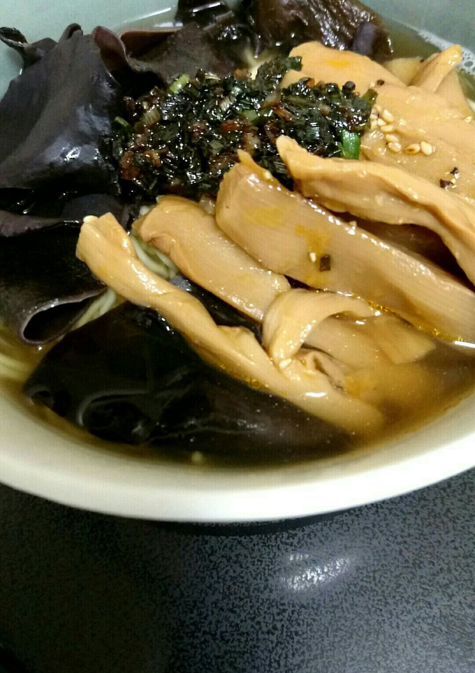 木耳と支那竹の和風中華そば-レシピのメイン写真