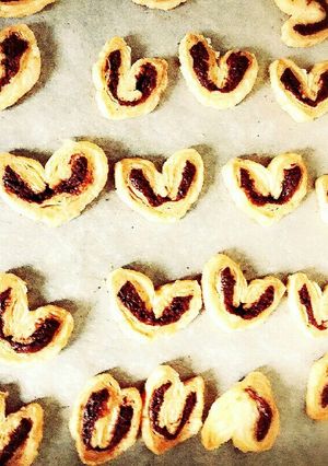 ハートで可愛い!簡単なチョコパイ-レシピのメイン写真
