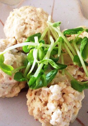 簡単ヘルシー★レンジでカニと豆腐の焼売風-レシピのメイン写真