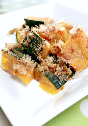 *鰹節いっぱい！かぼちゃの煮物*-レシピのメイン写真
