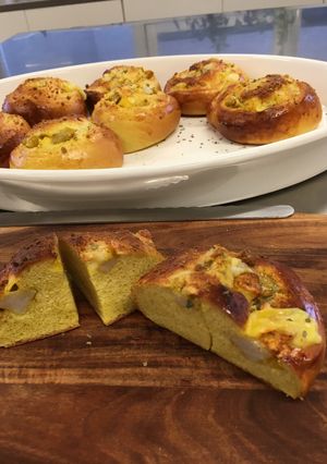 さといもチーズパン(カレー味)-レシピのメイン写真