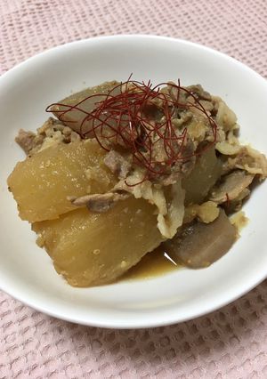 ダシダで作る！大根とこんにゃくの韓国風-レシピのメイン写真