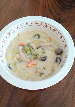 わける派★野菜たっぷり豆乳味噌シチュー-レシピのメイン写真