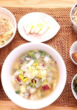 雑穀と根菜の塩麹スープ-レシピのメイン写真