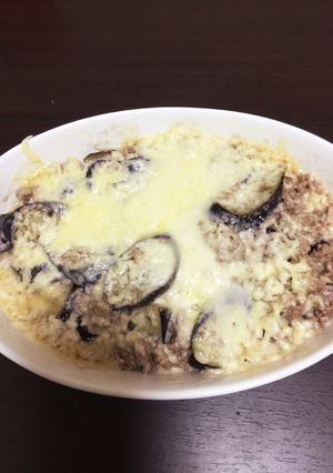 簡単！ナスと挽肉のチーズ焼き♡-レシピのメイン写真