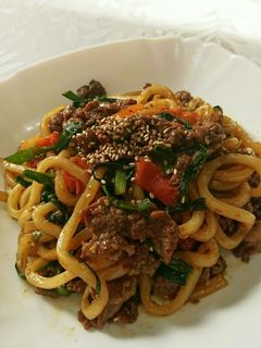 簡単 コストコのプルコギで焼きうどん♪-レシピのメイン写真