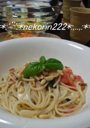 ドライトマト・バジル・モツァレラのパスタ-レシピのメイン写真