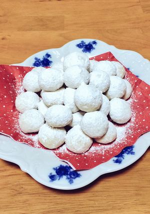 バター不使用！簡単スノーボールクッキー-レシピのメイン写真