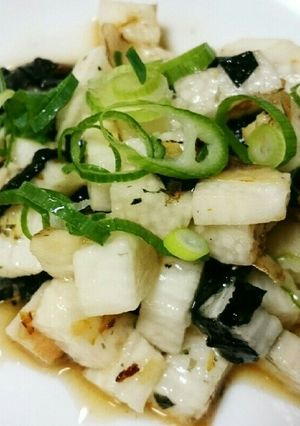 簡単即席!山芋のめんつゆ和え-レシピのメイン写真