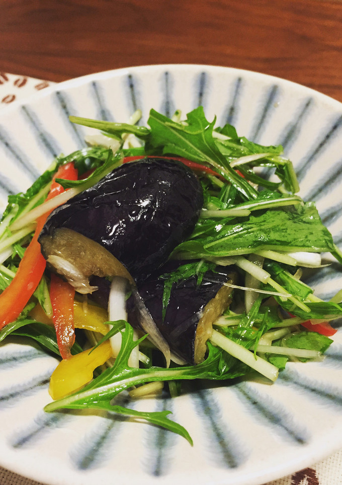 茄子の揚げ出しサラダ〜柚子胡椒風味〜-レシピのメイン写真
