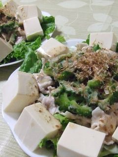 夏バテ解消!!ゴーヤと豚の冷しゃぶ♪-レシピのメイン写真