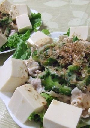 夏バテ解消！！ゴーヤと豚の冷しゃぶ♪-レシピのメイン写真