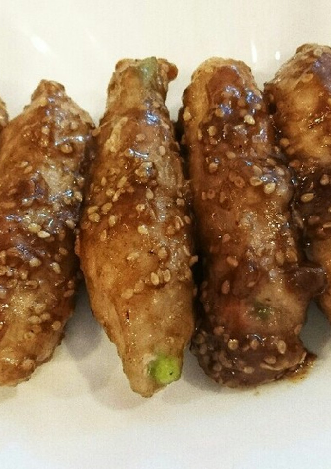 グリーンアスパラのゴマポン豚肉巻き-レシピのメイン写真