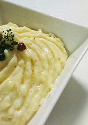 レンジで簡単!お皿1枚でマッシュポテト♪-レシピのメイン写真