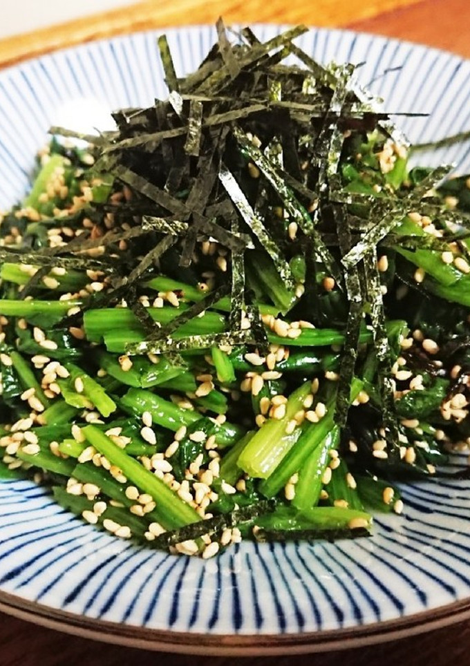 ほうれん草と塩昆布の甘くない胡麻和え-レシピのメイン写真