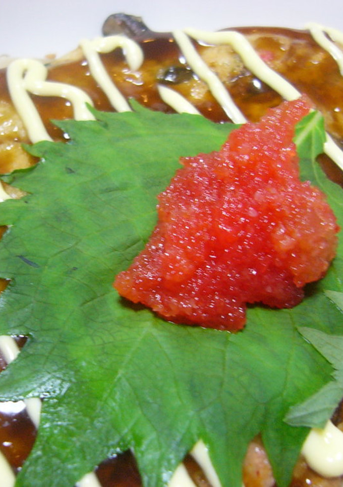 きのこと明太子のお好み焼き-レシピのメイン写真