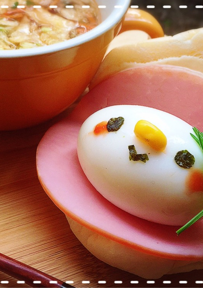 ずぼらに丸ごと！たまごちゃんサンド♪-レシピのメイン写真