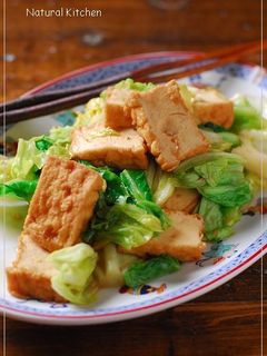 厚揚げ&キャベツの生姜焼き-レシピのメイン写真