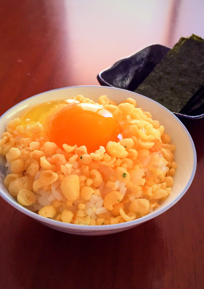 揚げ玉の卵かけご飯-レシピのメイン写真