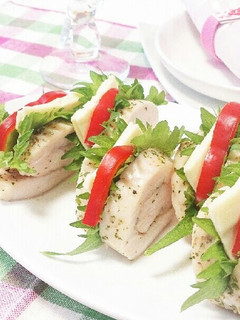しっとり♪鶏ハムのおもてなしサンド-レシピのメイン写真