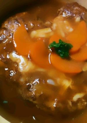 簡単♥煮込みハンバーグ~計量いらず!-レシピのメイン写真