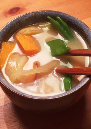 洋風★豆乳味噌スープ-レシピのメイン写真