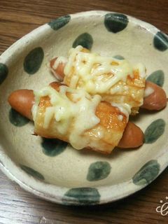 ちくわのウィンナーチーズ焼き。-レシピのメイン写真