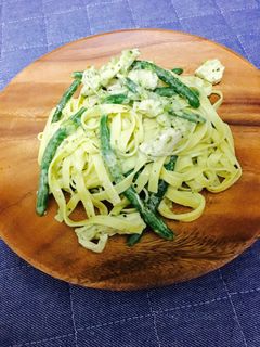 チキンとインゲンのクリームパスタ-レシピのメイン写真