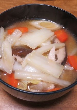 簡単！！　白菜たっぷり豚バラ豚汁-レシピのメイン写真