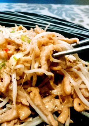 ご飯、湯麺や焼きそばに♥モヤシと豚肉炒め-レシピのメイン写真
