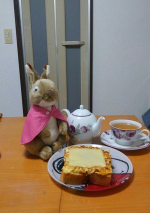 卵お豆腐inたらこのトースト！-レシピのメイン写真