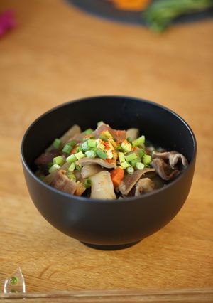 富樫精肉店の特製もつ煮込み-レシピのメイン写真
