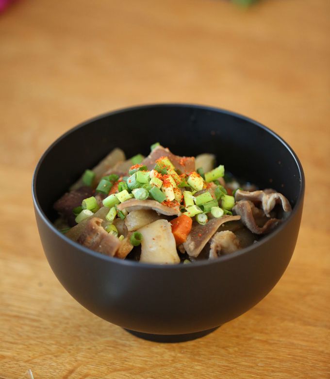 富樫精肉店の特製もつ煮込み by 富樫精肉店 【クックパッド】 簡単