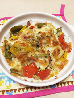 カラフルピーマンのマスタードマヨ焼き-レシピのメイン写真